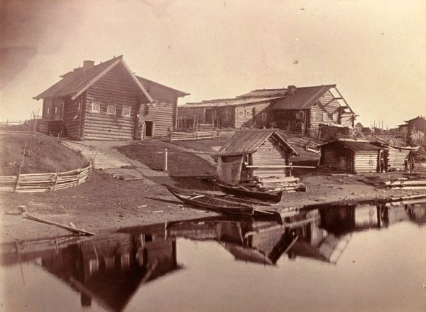  Хозяйство в Мийткала (Ухтуа). Фото И.К. Инха, 1894